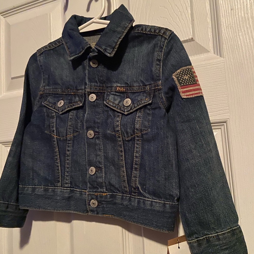 Ralph Lauren Flag Denim Trucker Jacket